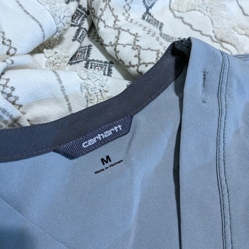 Carhartt Force Flex Vneck Media Scrub Top light grey